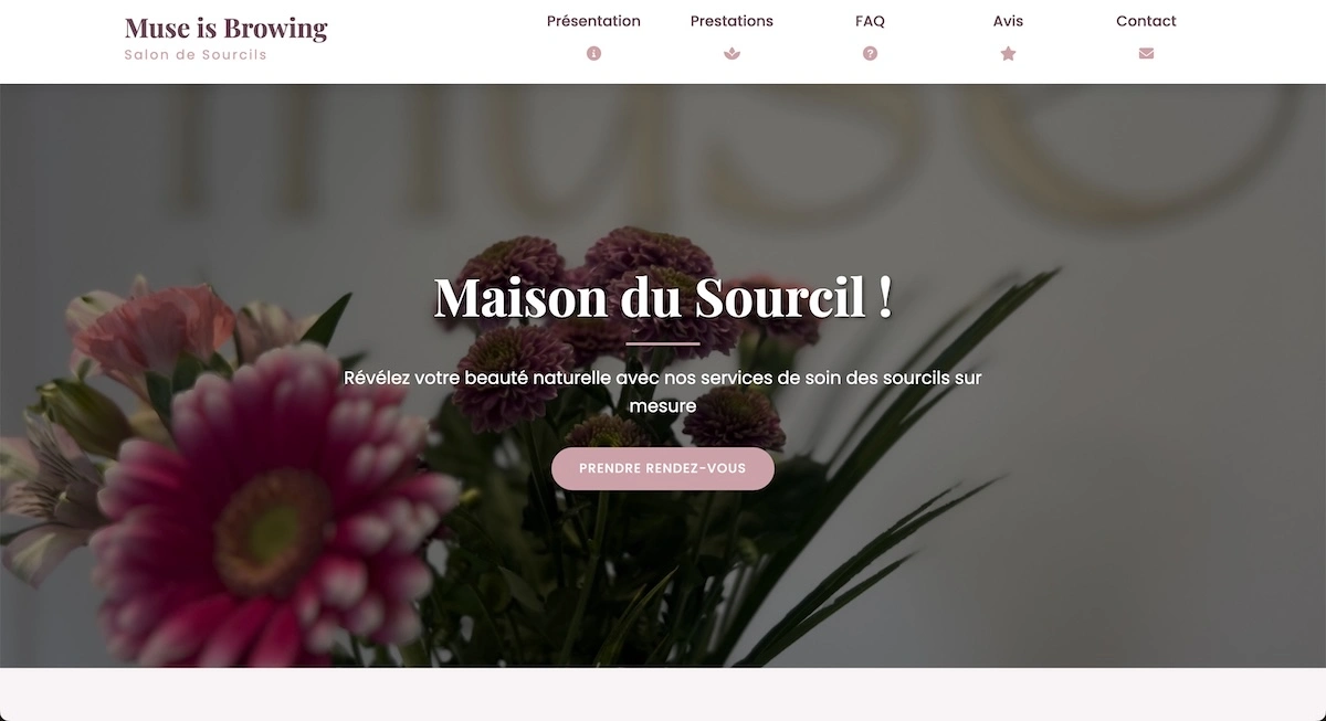 Site web Muse is Browing